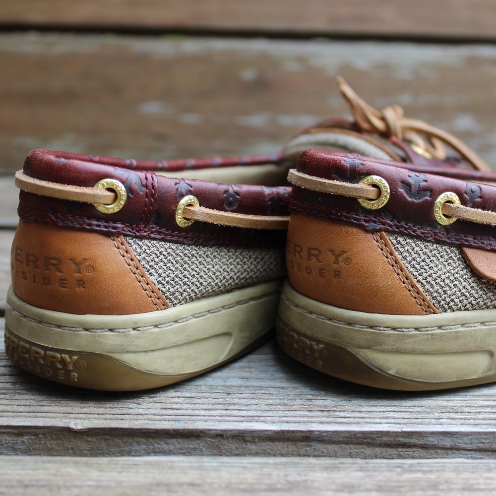SPERRY Angelfish Top-Sider Leather Boat Shoe 7 - Picture 4 of 7